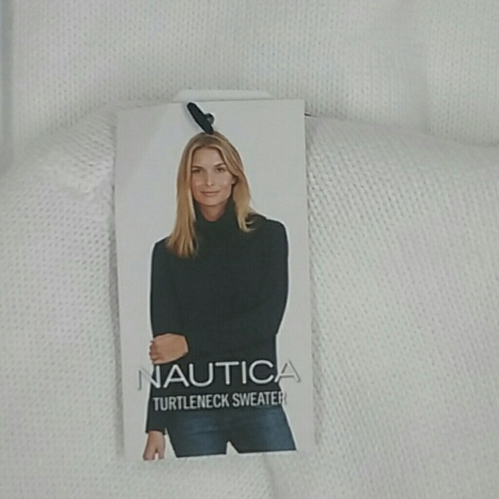 Nautica Women's Soft Knitted Turtleneck Sweater - Picture 2 of 3